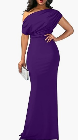 Vibecurve® Elegant Sleeveless Off Shoulder Bodycon Long Formal Party Evening Dress