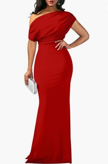 Vibecurve® Elegant Sleeveless Off Shoulder Bodycon Long Formal Party Evening Dress