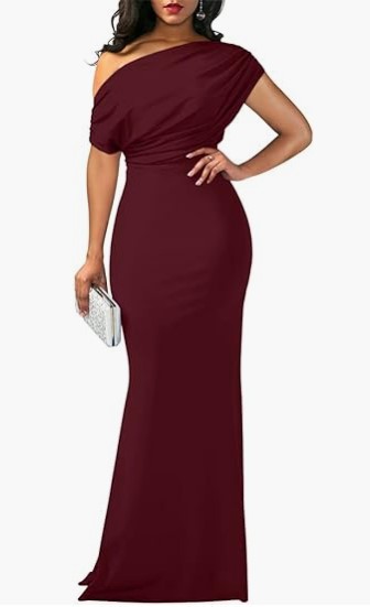 Vibecurve® Elegant Sleeveless Off Shoulder Bodycon Long Formal Party Evening Dress