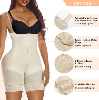 Vibecurve® Fajas Colombianas Shapewear with Zipper Crotch