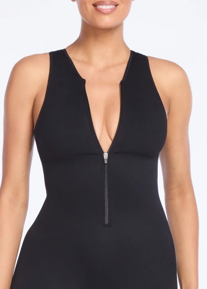 Vibecurve® Front Zipper Seamless Knit Bodysuit Shaper
