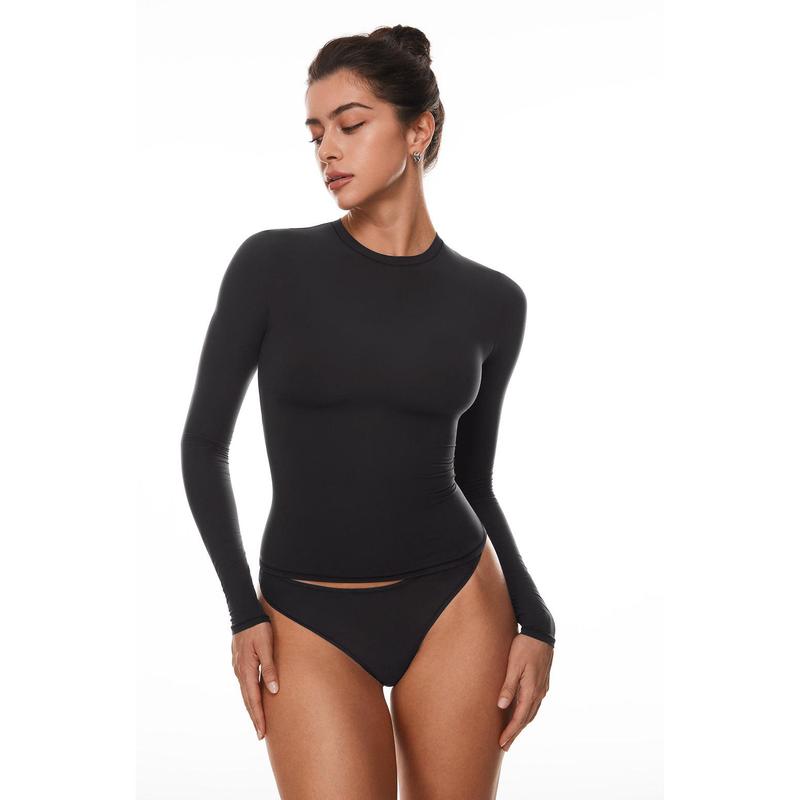 Vibecurve® Soft Single-Layer Basic Long Sleeve Shirts