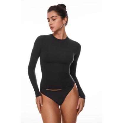 Vibecurve® Soft Single-Layer Basic Long Sleeve Shirts