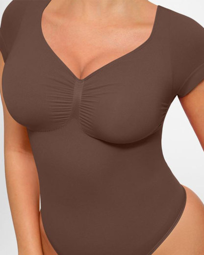 Vibecurve®Women's Short Sleeve Bodysuit for Tummy Control 