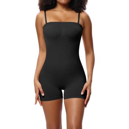 Vibecurve® Women's Seamless Removable StraplessBodysuits For Women's Yoga Rompers