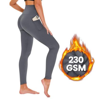 Vibecurve®  High Waisted Fleece Lined Leggings with Pockets