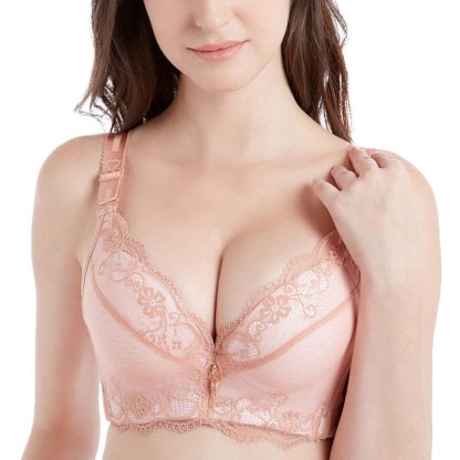Vibecurve® Padded Push Up Lace Bras for Women Underwire Bras Comfort Floral