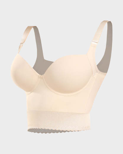 Vibecurve® Built-In Shapewear Longline Push-Up Bra