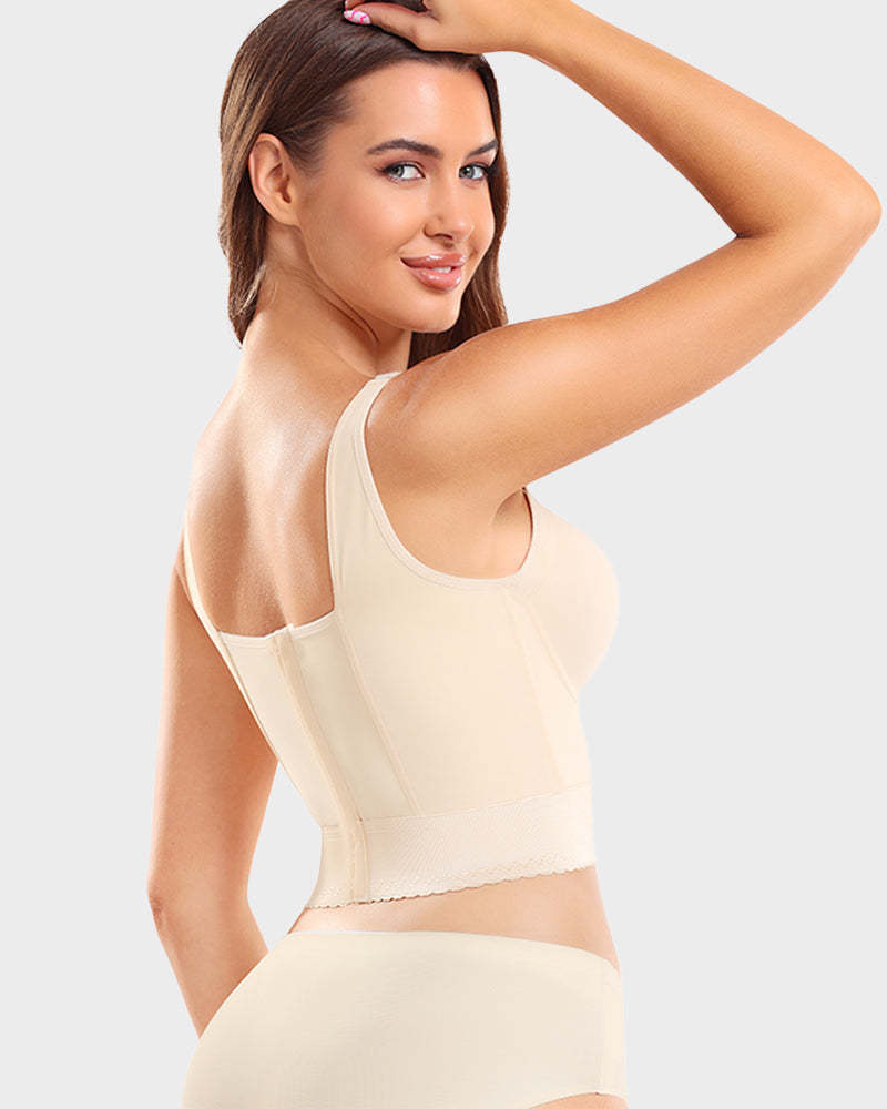 Vibecurve® Built-In Shapewear Longline Push-Up Bra