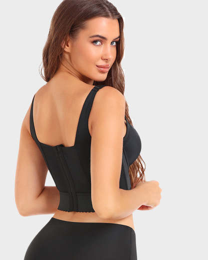 Vibecurve® Built-In Shapewear Longline Push-Up Bra