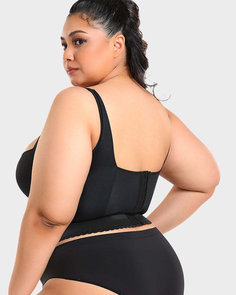Vibecurve® Built-In Shapewear Longline Push-Up Bra