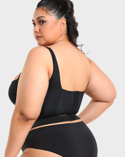 Vibecurve® Built-In Shapewear Longline Push-Up Bra