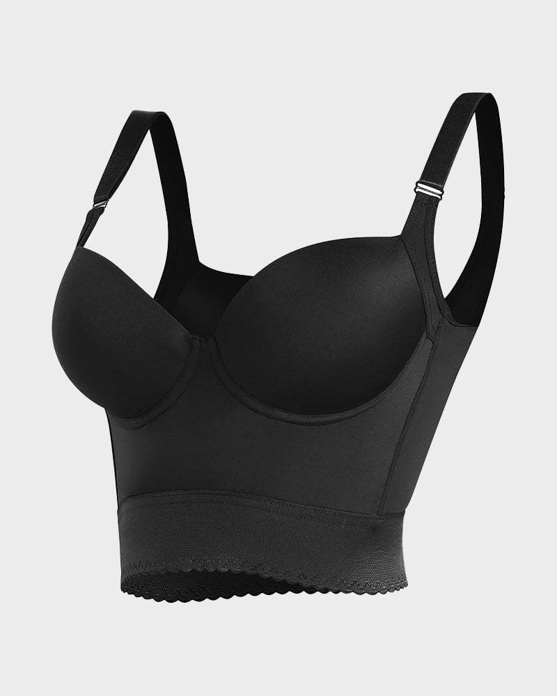 Vibecurve® Built-In Shapewear Longline Push-Up Bra
