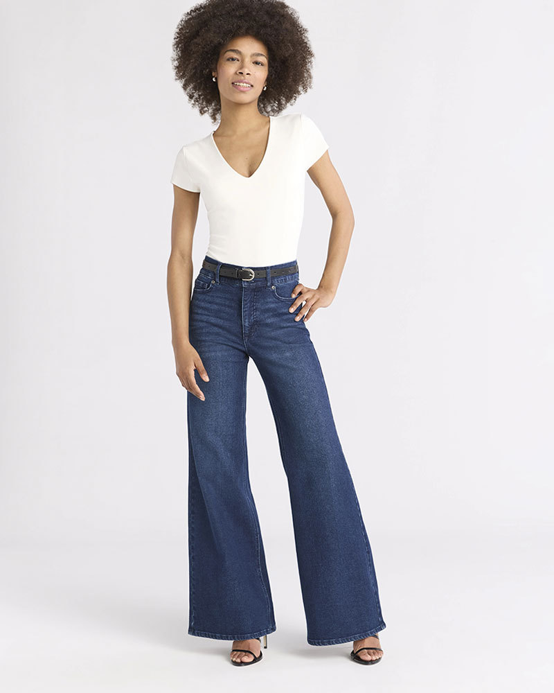 Vibecurve® Women’s Margot Wide Leg High Rise Jeans