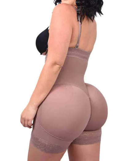 Vibecurve® Tummy Control Body Shaper Butt Lifter Thigh Slimmer Faja Plus Shapewear with Zipper Crotch