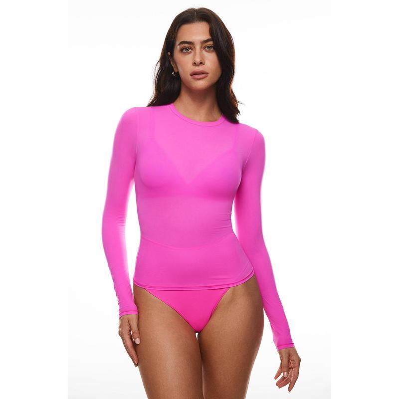 Vibecurve® Soft Single-Layer Basic Long Sleeve Shirts