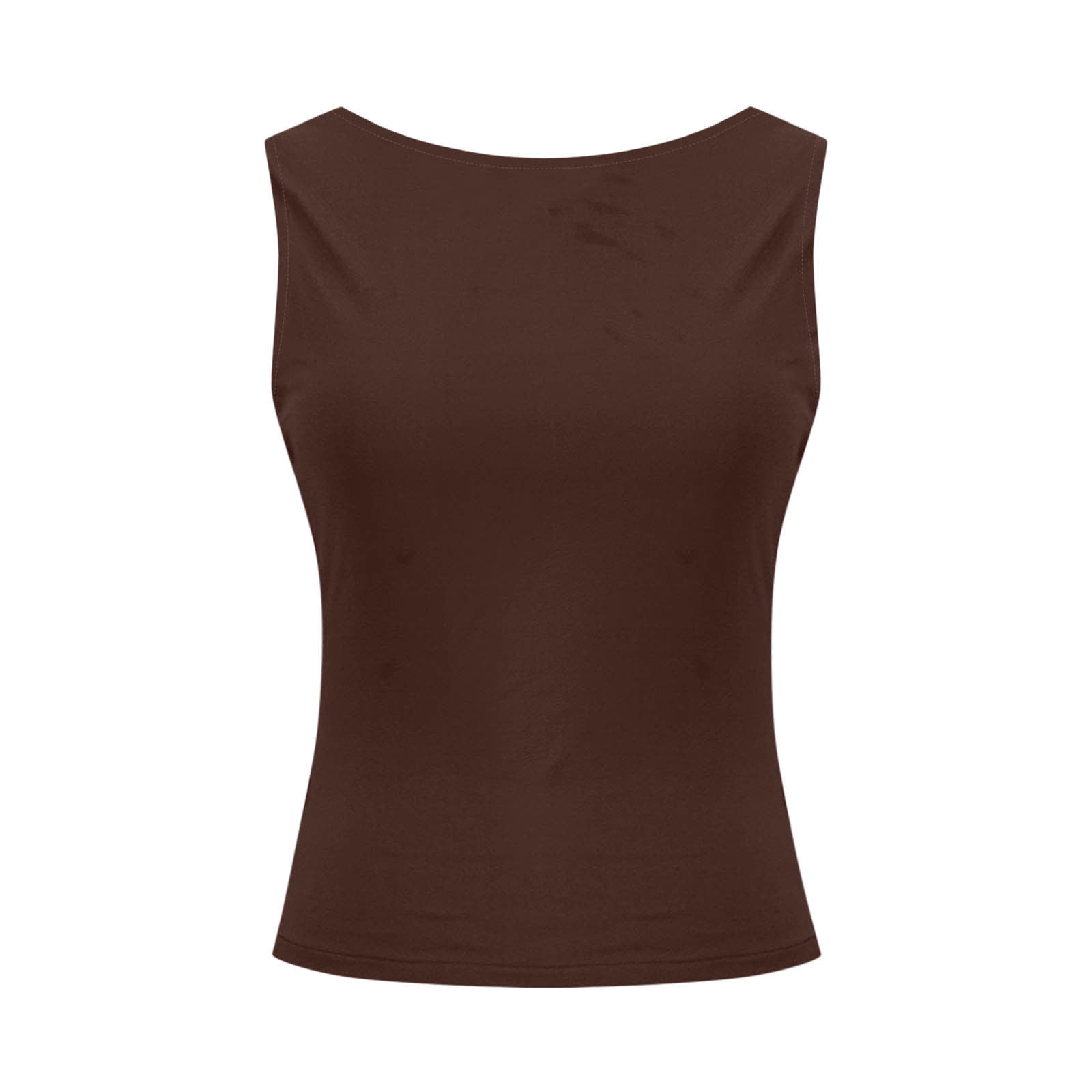 Vibecurve® Women's Sexy Backless Sleeveless Short Top With High Neck Slim Y2k Short T-Shirt