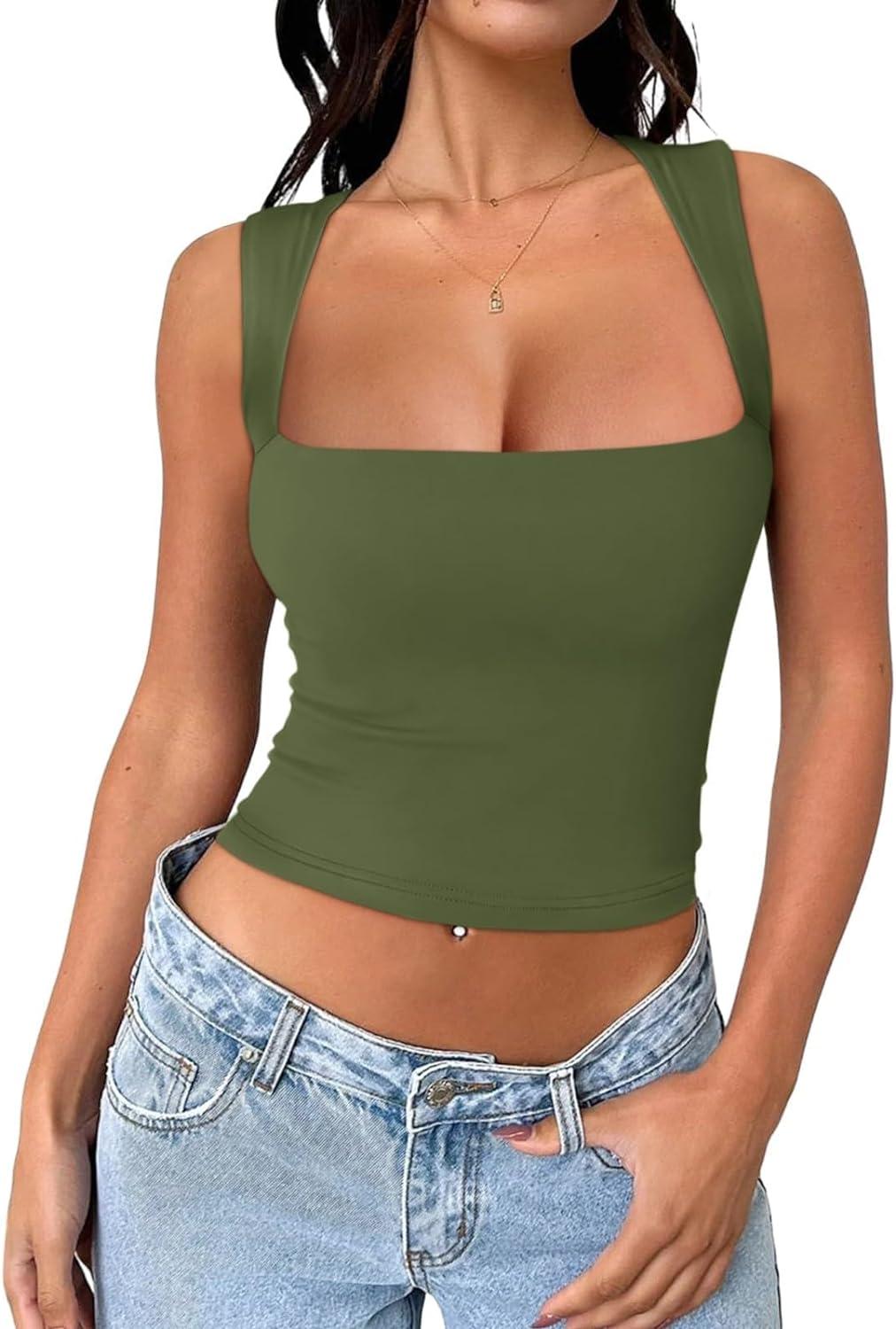 Vibecurve®Women's Square Neck Seamless Shaping Top Vest