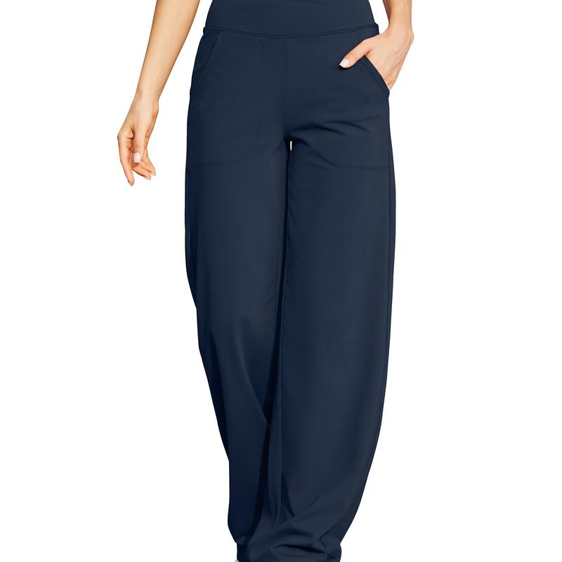 Vibecurve® Wide Leg Pants for Women Loose Yoga Pants with Pockets