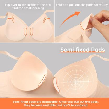 Vibecurve® Women Comfortable Push Up Bras Wireless Seamless Full Coverage Bra 