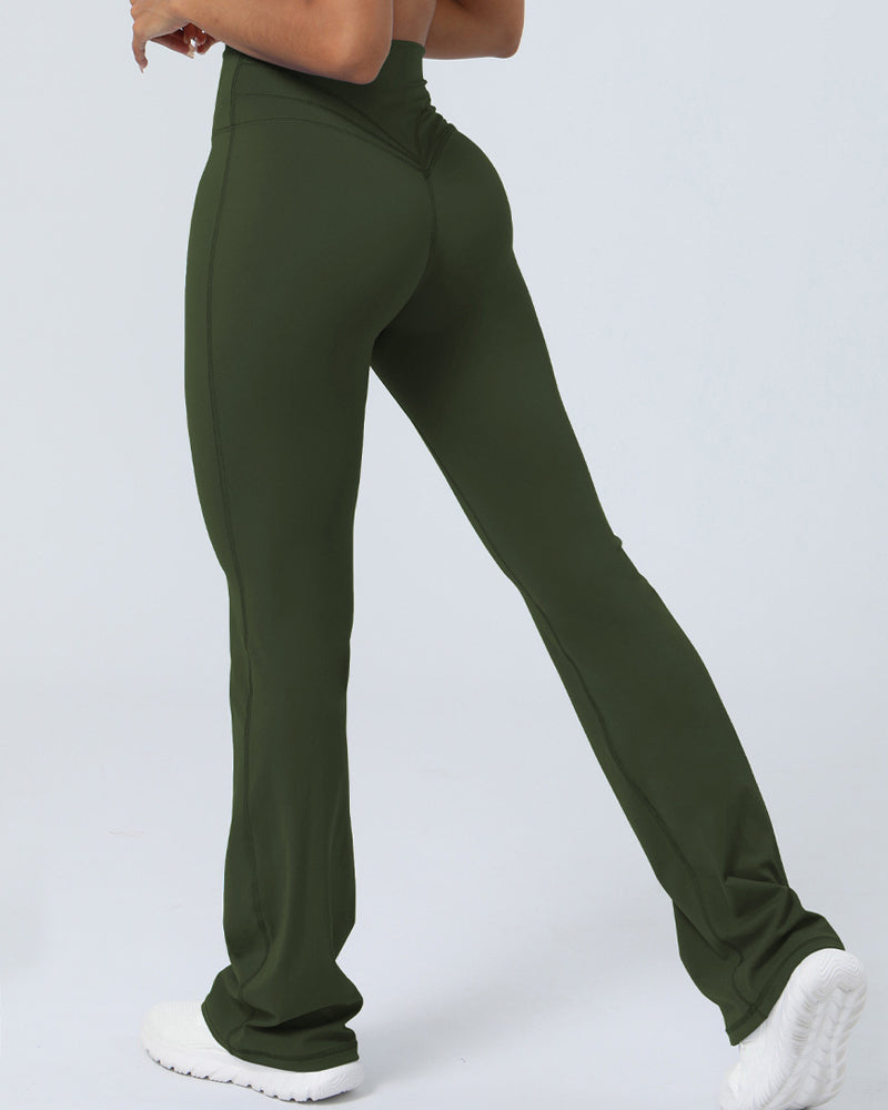 Vibecurve® Women's Tight Fitting Dance Wide Leg Butt Lift Yoga Pants