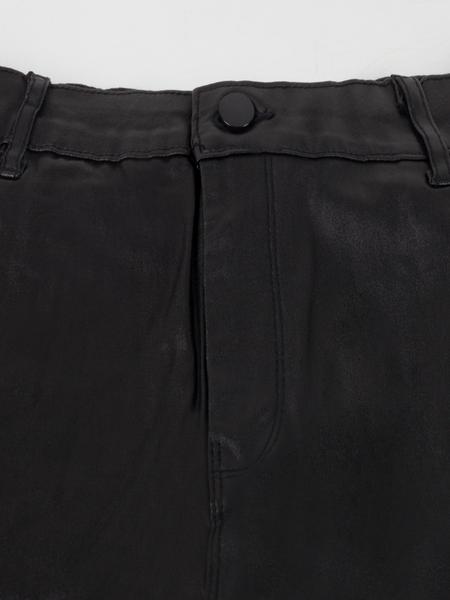 Women's Minimalist Basic Street Plain High Waist Skinny Pants, Casual Solid Pocket High Rise PU Leather Trousers for Fall & Winter, Fashion Women's Bottoms for Daily Wear