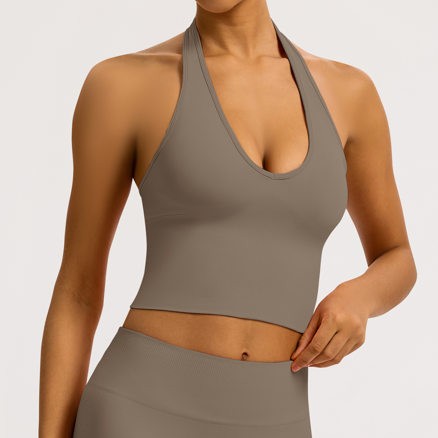 Vibecurve® Breathable Back-Enhancing Halterneck Yoga Bra