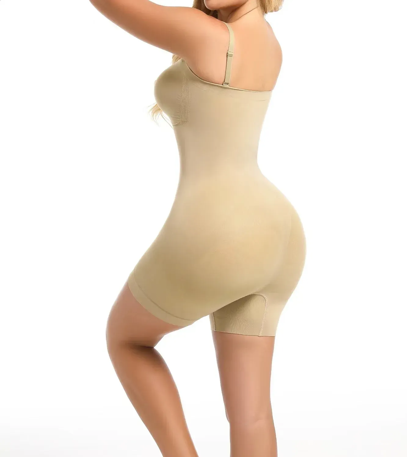 Vibecurve® Seamless Strapless Bodysuit with Removable Straps