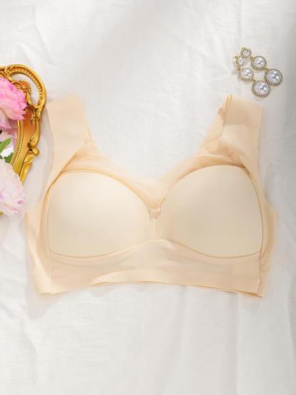 【5counts】Vibecurve® Seamless wireless push up bra backless no show invisible for women Minimalist Womenswear