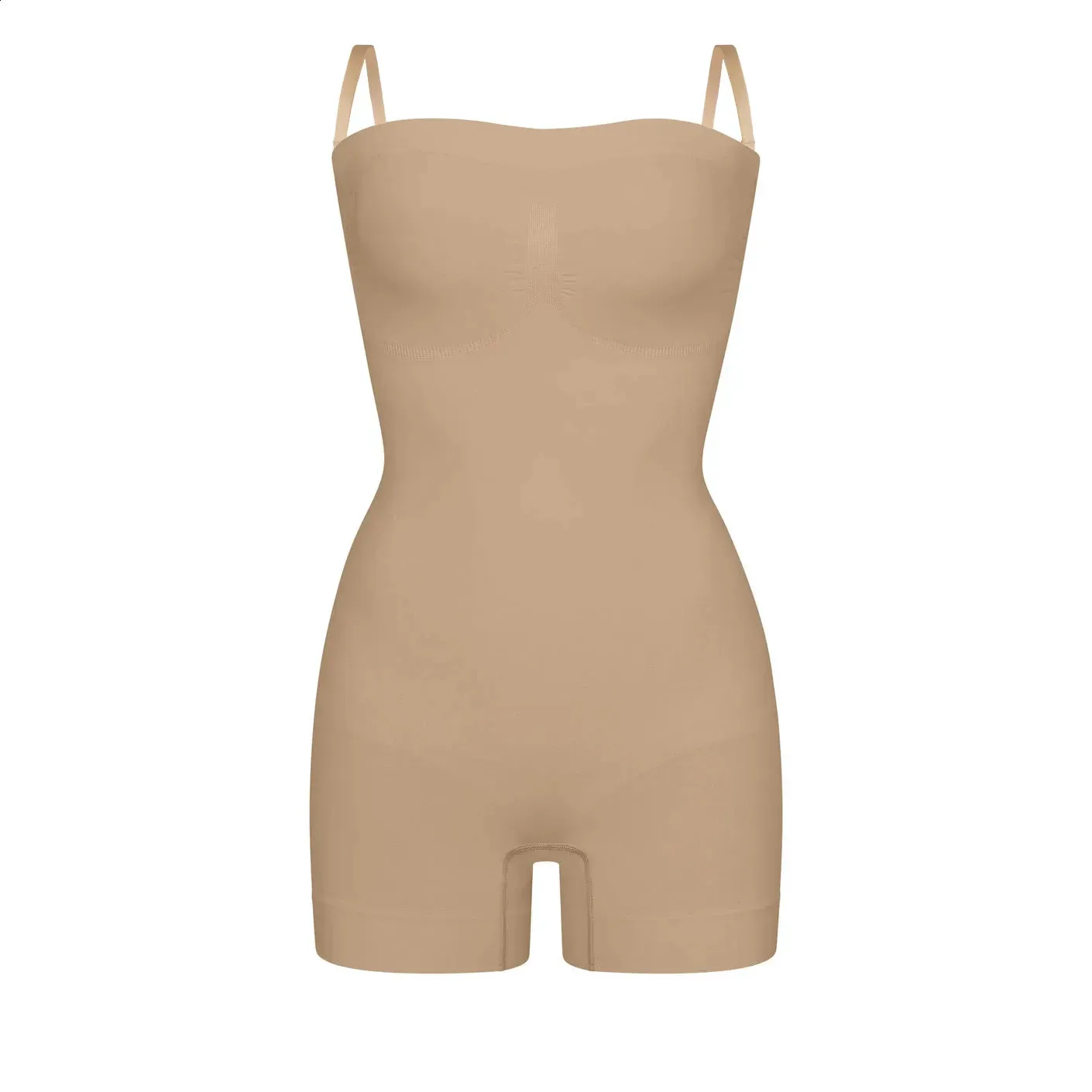 Vibecurve® Seamless Strapless Bodysuit with Removable Straps