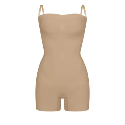 Vibecurve® Seamless Strapless Bodysuit with Removable Straps