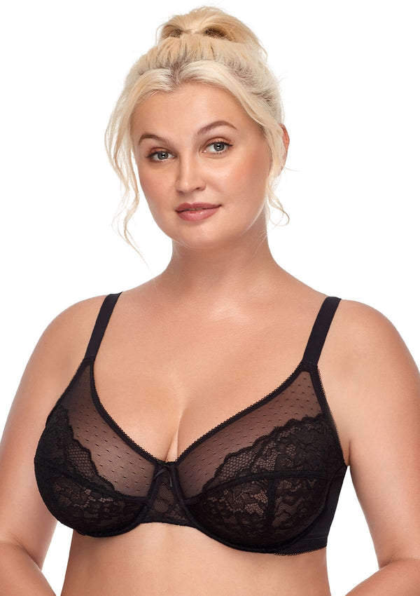 Vibecurve® Enchante Unlined Lace Underwire Bra