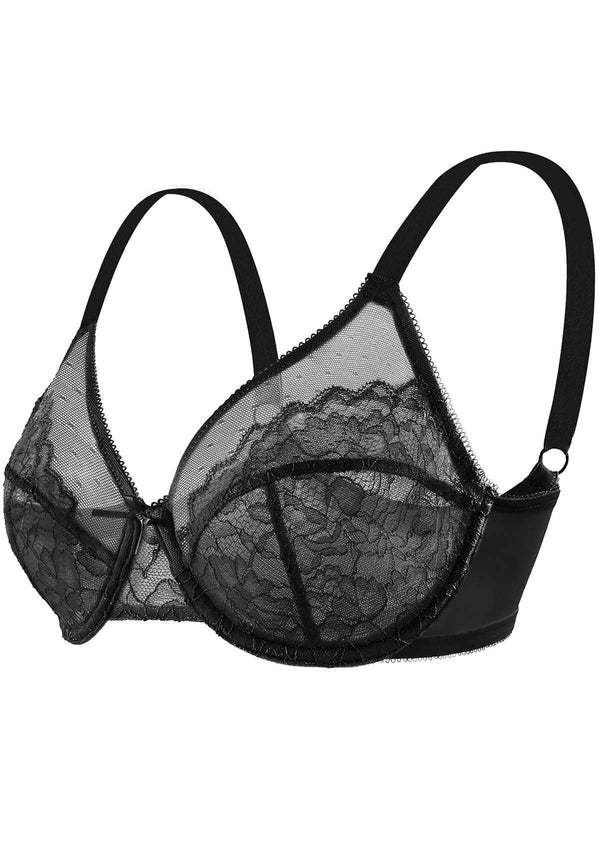 Vibecurve® Enchante Unlined Lace Underwire Bra