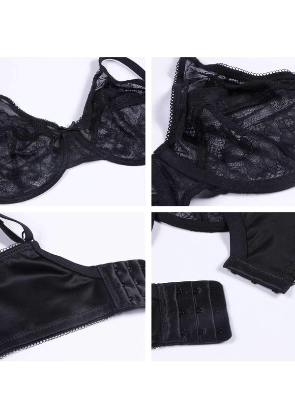 Vibecurve® Enchante Unlined Lace Underwire Bra