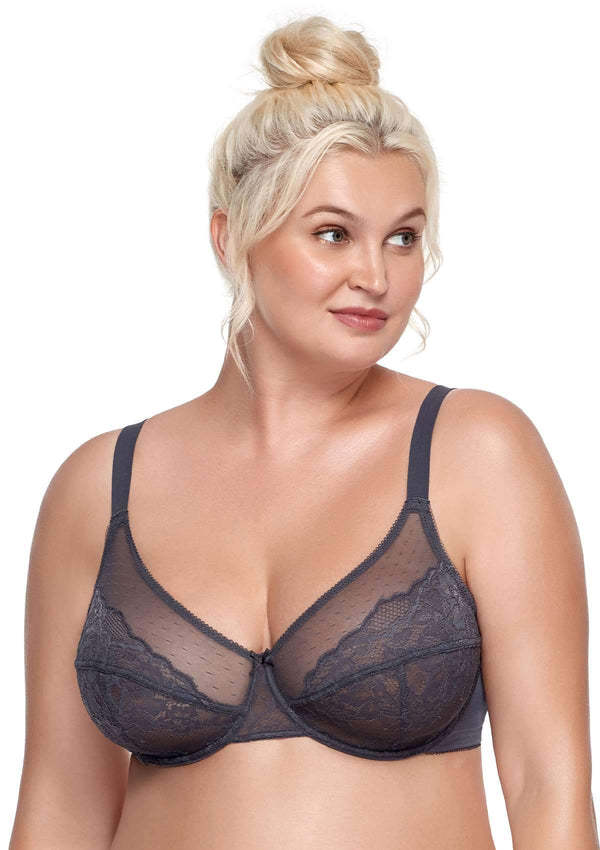 Vibecurve® Enchante Unlined Lace Underwire Bra