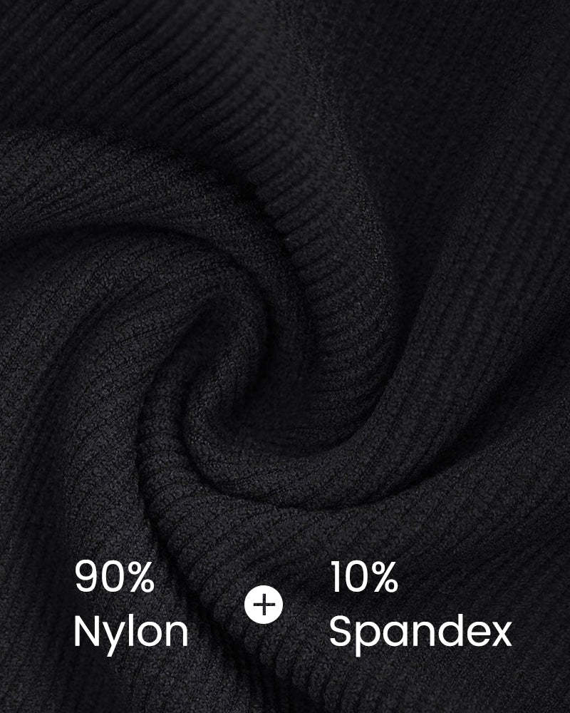 Vibecurve® Ribbed Long Sleeve Half-Zip Shaping Bodysuit