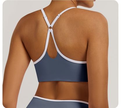 Vibecurve®Contrast Color Hollow Nude Yoga Bra