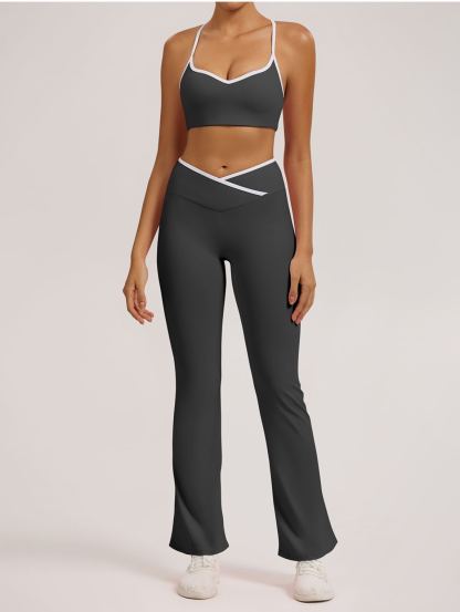 Vibecurve®Contrast Color Hollow Nude Yoga Bra