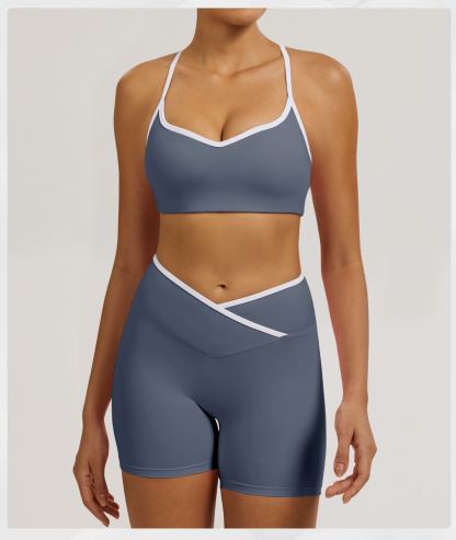 Vibecurve®Contrast Color Hollow Nude Yoga Bra