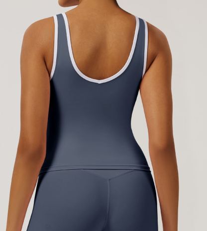 Vibecurve®Contrast Color Hollow Nude Yoga Bra