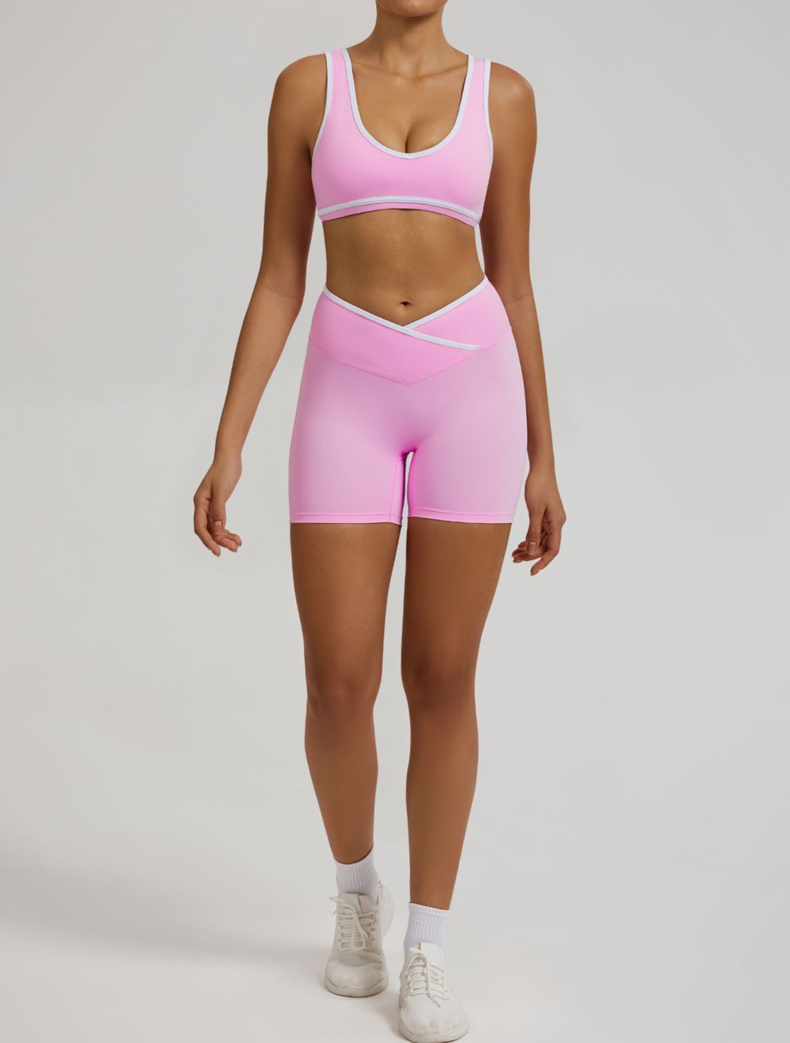 Vibecurve®Contrast Color Hollow Nude Yoga Bra