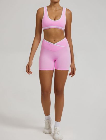 Vibecurve®Contrast Color Hollow Nude Yoga Bra