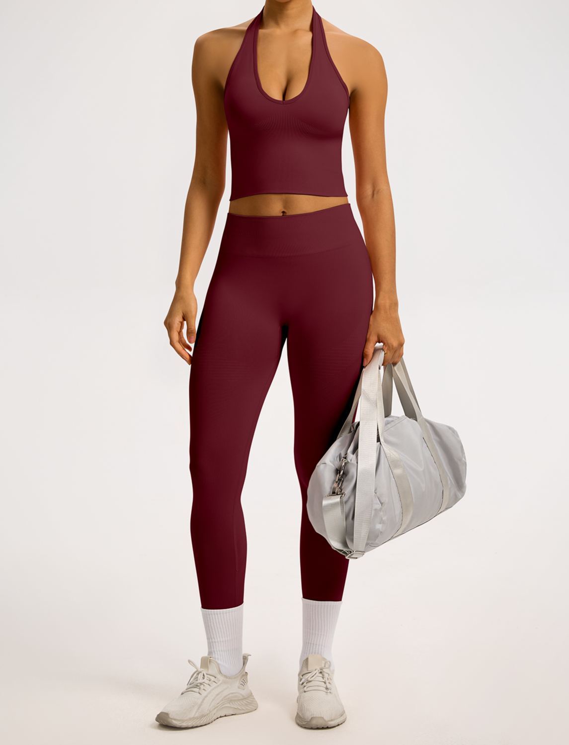 Vibecurve® Breathable Back-Enhancing Halterneck Yoga Bra