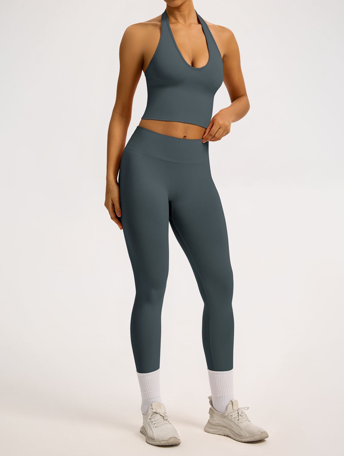 Vibecurve® Breathable Back-Enhancing Halterneck Yoga Bra