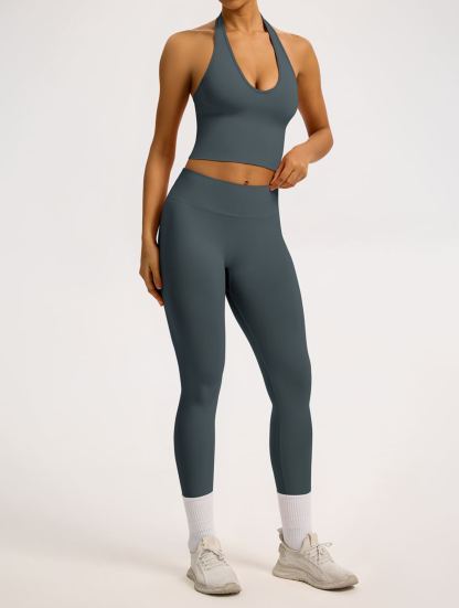 Vibecurve® Breathable Back-Enhancing Halterneck Yoga Bra