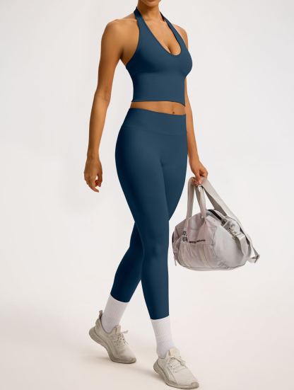 Vibecurve® Breathable Back-Enhancing Halterneck Yoga Bra