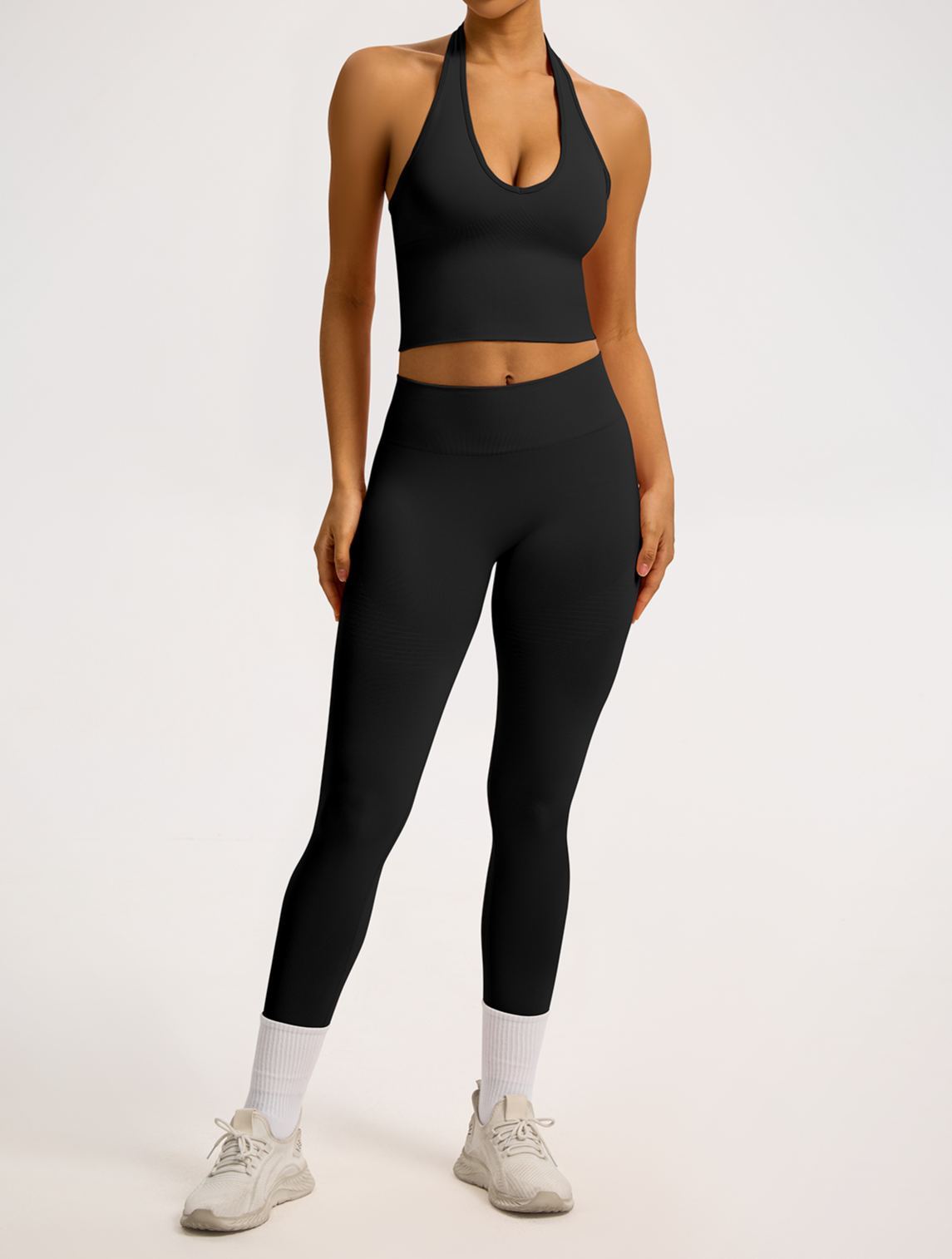 Vibecurve® Breathable Back-Enhancing Halterneck Yoga Bra