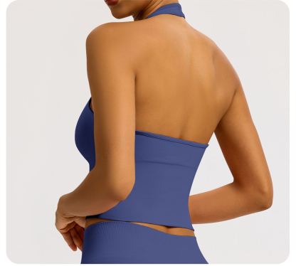 Vibecurve® Breathable Back-Enhancing Halterneck Yoga Bra