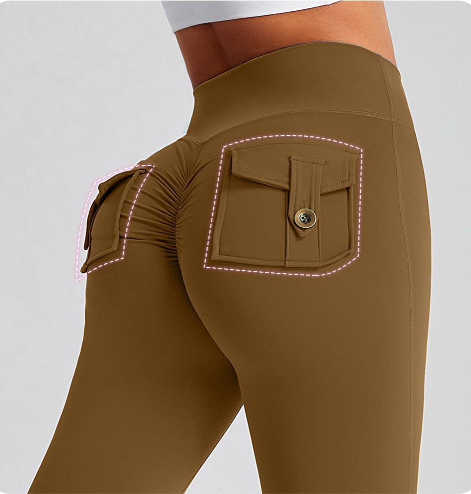 Vibecurve® Cargo High-Waisted Hip-Lifting Yoga Pants