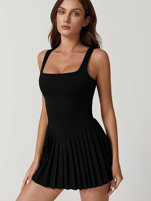 Vibecurve®Anti-Exposure Fitness Pocket Pleated Skirt Sports Dress